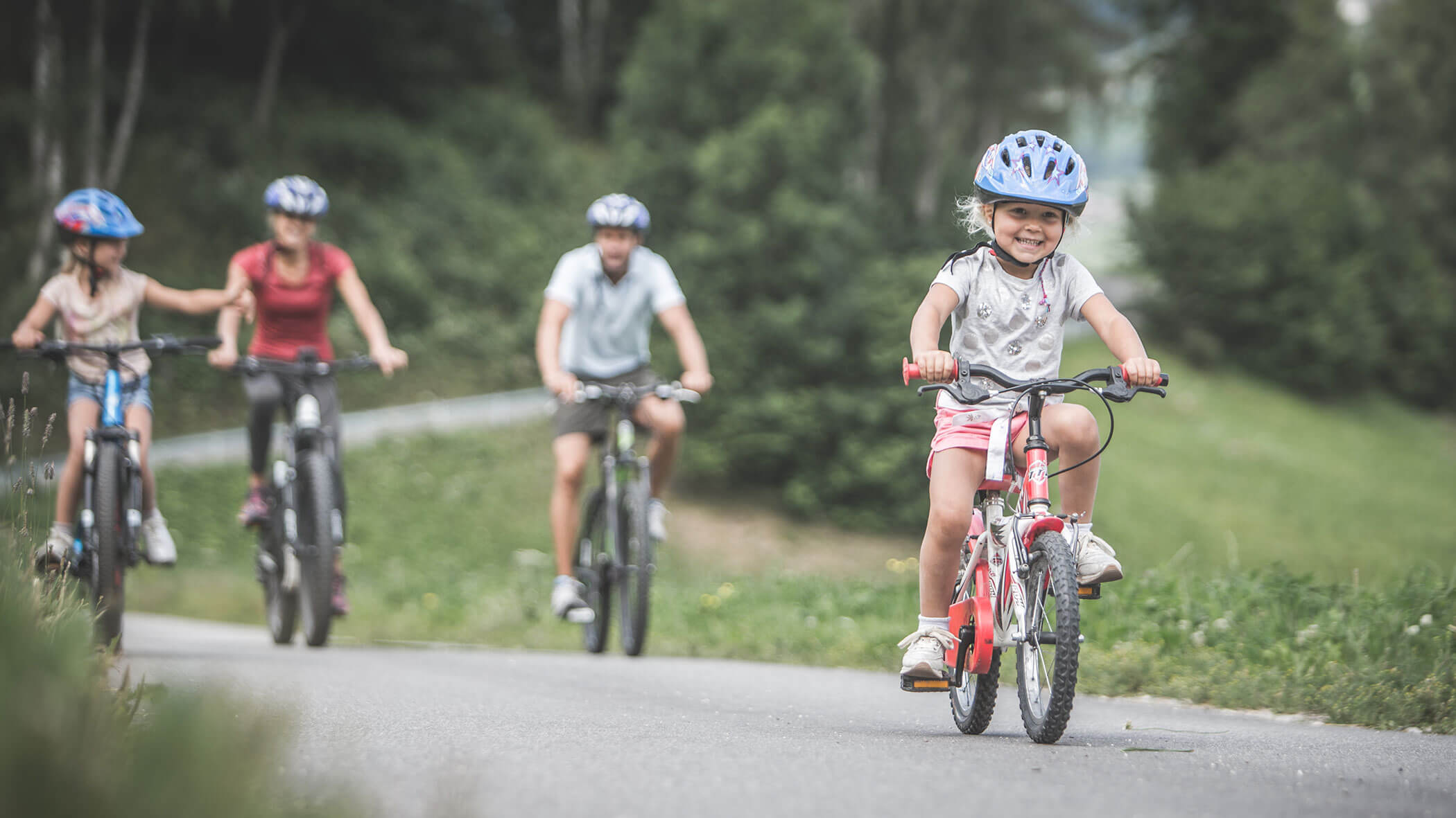 Radfahren mit der Familie in Olang - Hotel Fameli