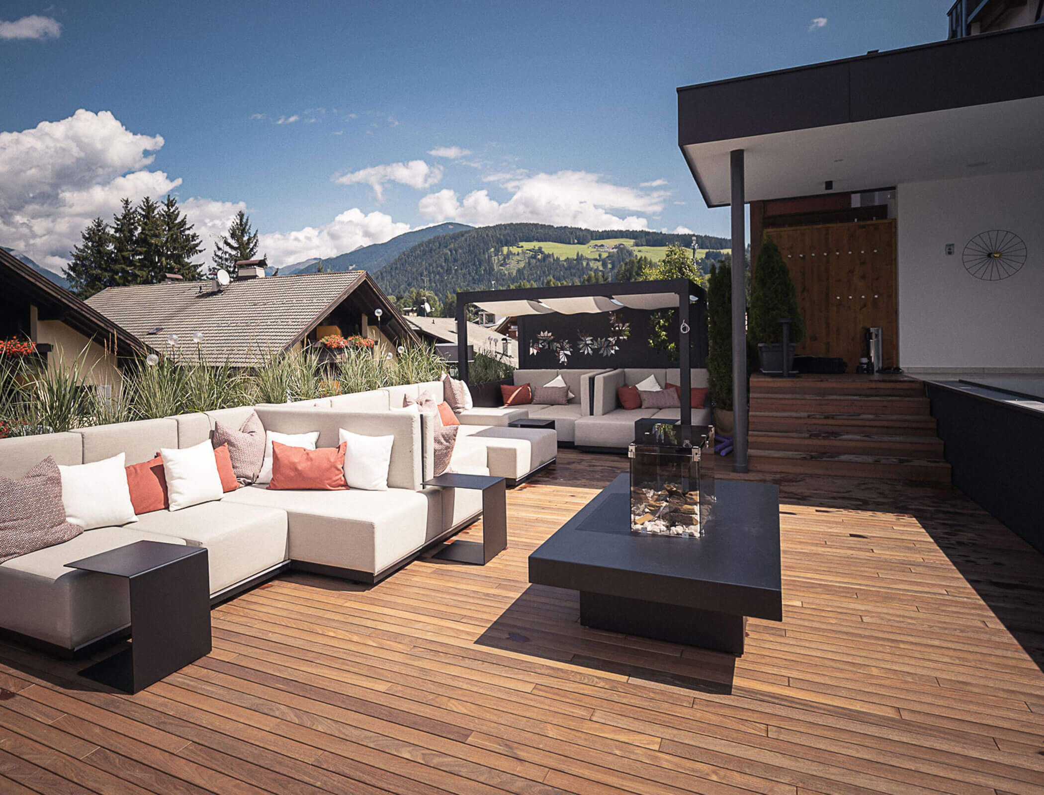 Lounge area in the Hotel Fameli