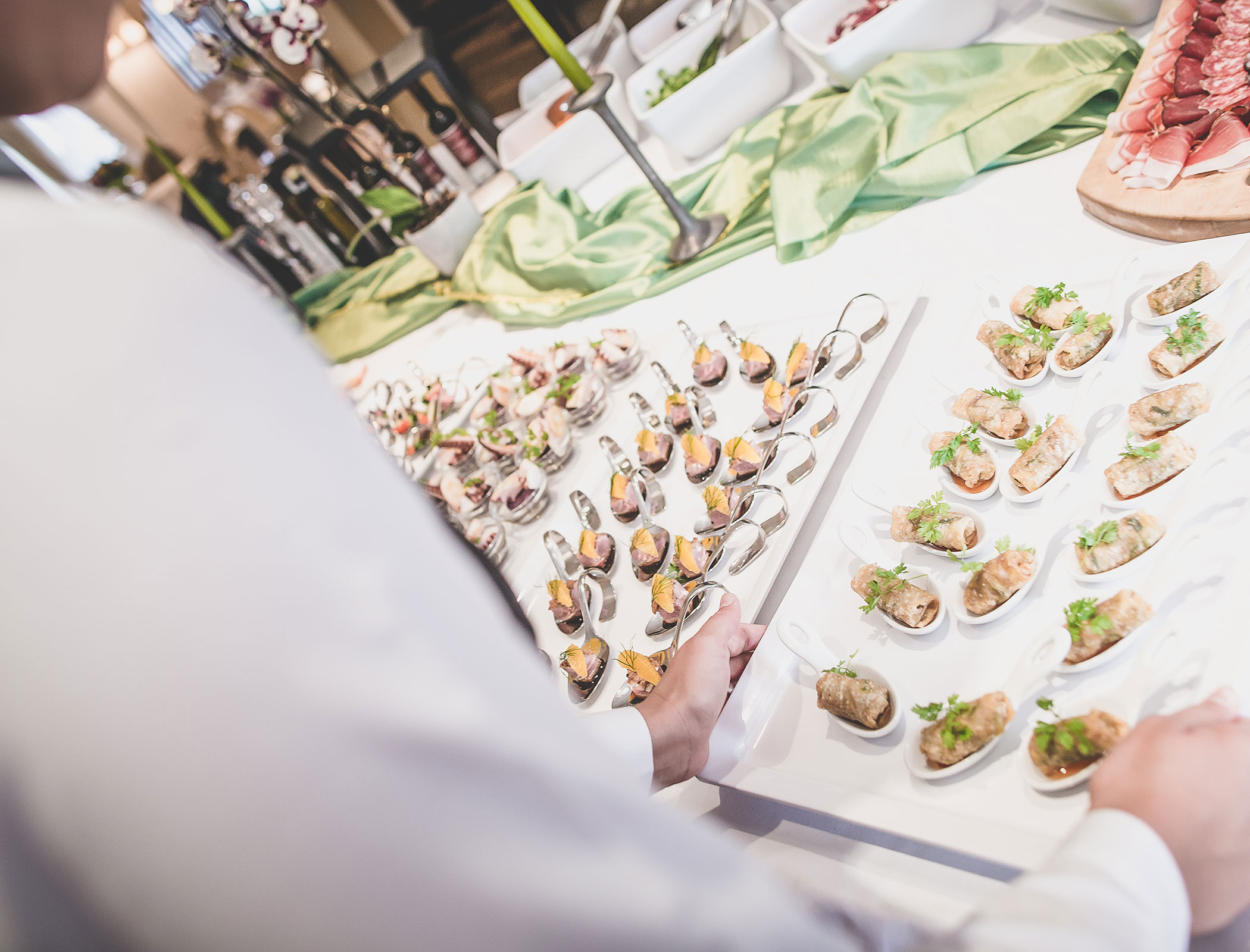 Buffet being prepared - Hotel Fameli