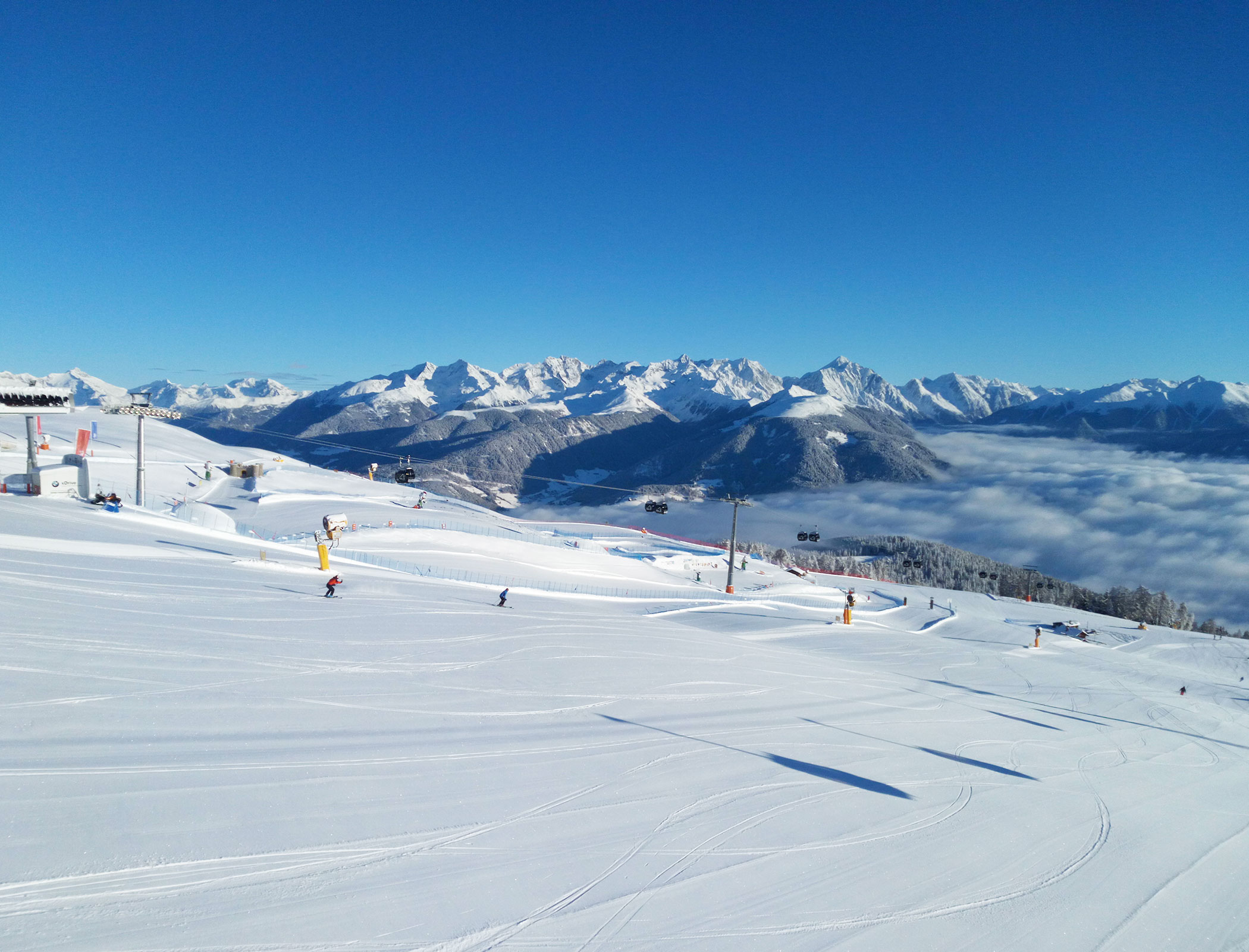 Piste sul Plan de Corones - Valdaora in inverno con gli sci - Hotel Fameli
