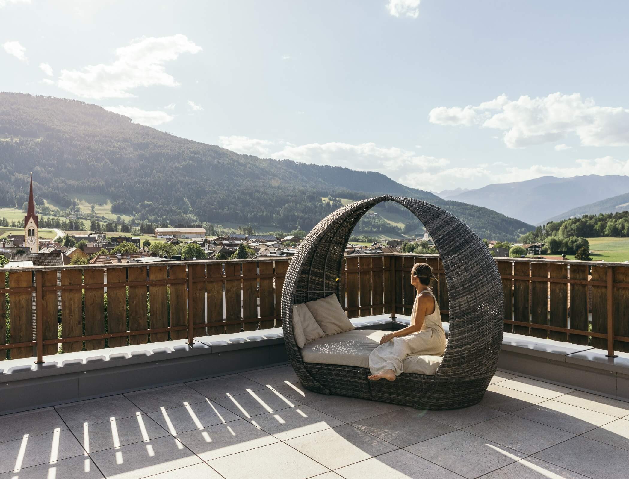 Relaxen auf Panoramaterrasse
