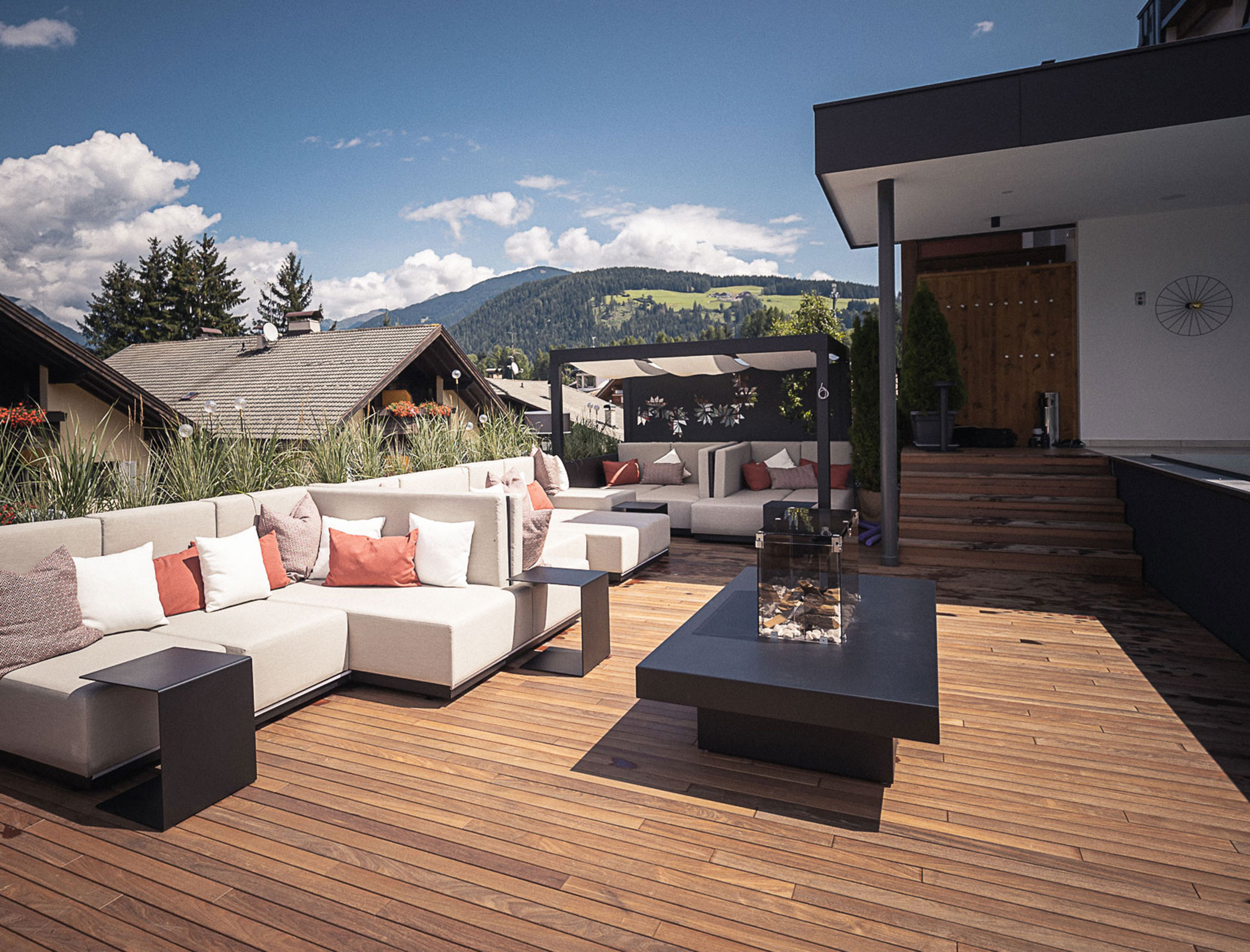 Lounge area by the Sky Pool - Hotel Fameli