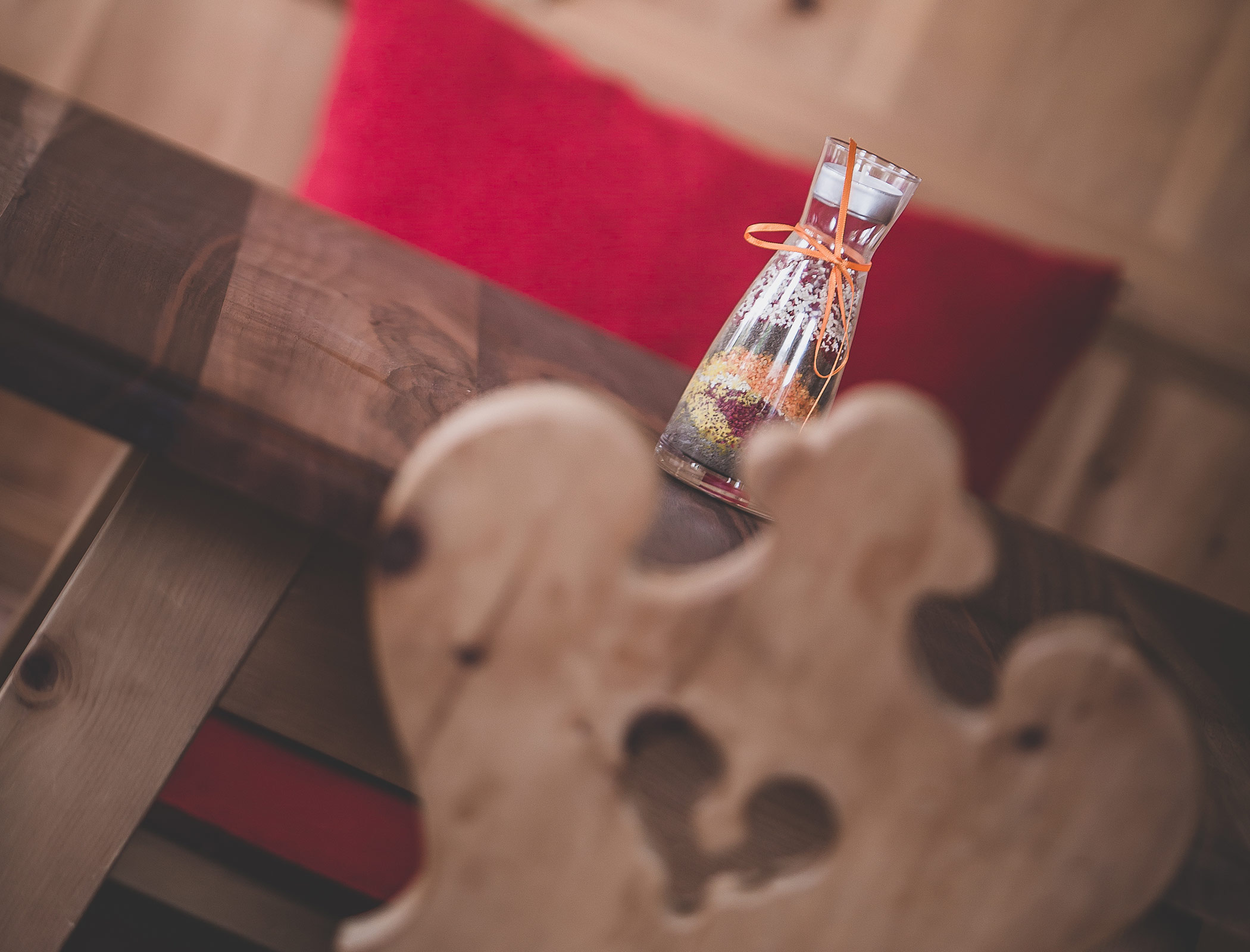 Foto dettagliata di una lampada da tè decorativa - Hotel Fameli