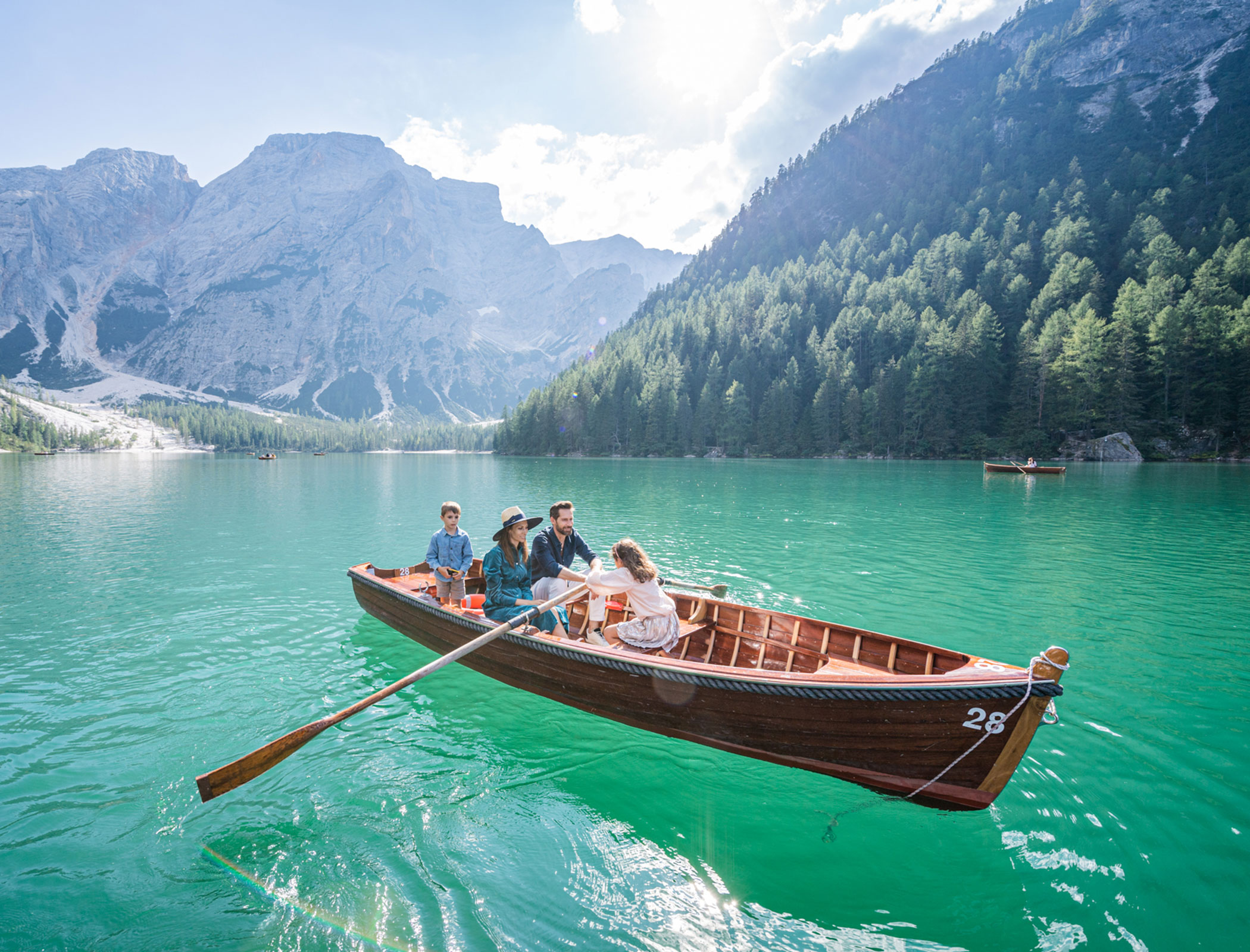 Boat trip on Lake Braies - Hotel Fameli